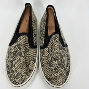 Madden Girl Snake Skin Print Cobra Alex Ballet Flats Loafers Women Sz 6.5M